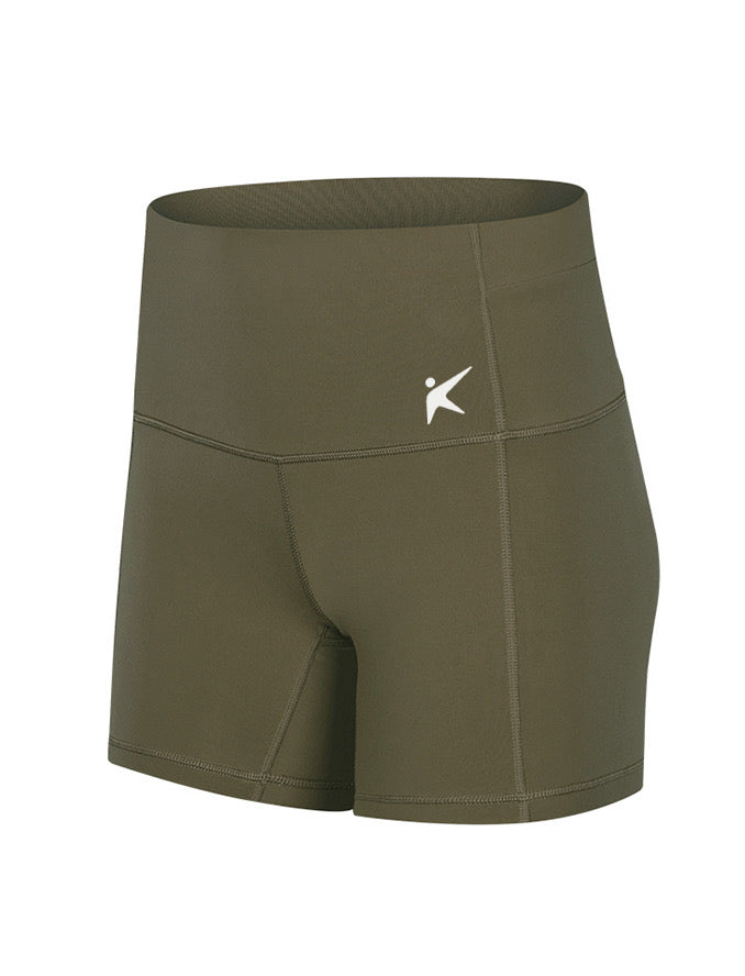 HIGH WAISTED BOOTY SHORT (OLIVE)